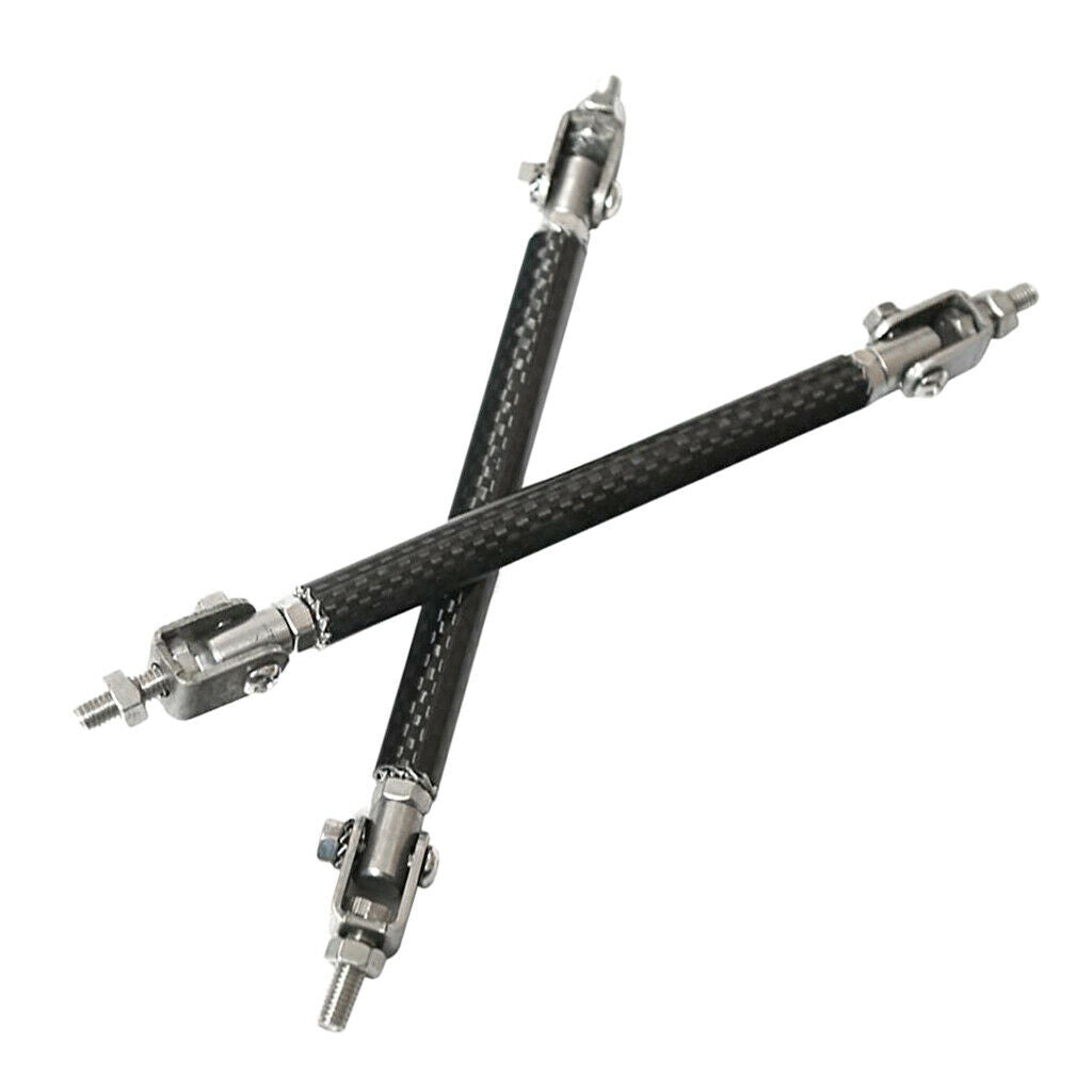 Aluminum 15cm 5.9" Front Bumper Lip Splitter Strut Rod Tie Bars Splitter