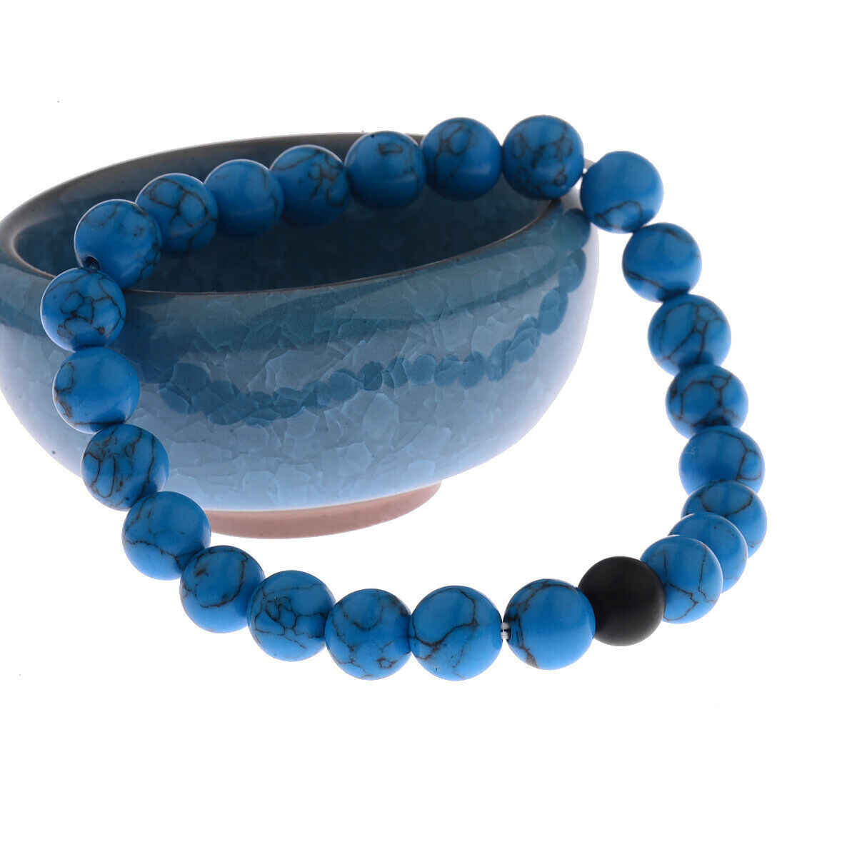 Couple His & Hers Distance Bracelet Lava Bead Matching YinYang Jewelry Fashion