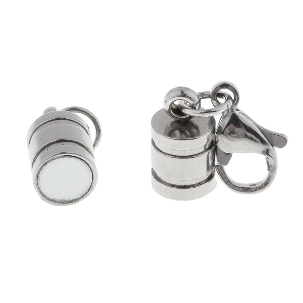 5 Sets  Lobster Clasp Barrel Connectors Jewelry DIY Bracelets 3.5cm
