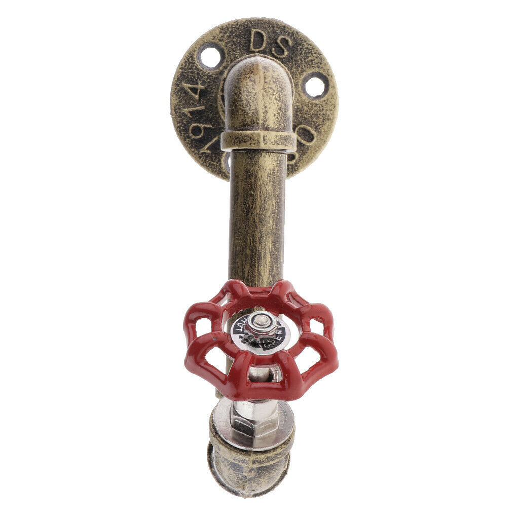 Industrial Iron Pipe Wall Mounted Hooks Clothes Coat Hat Rack Hangers Hook