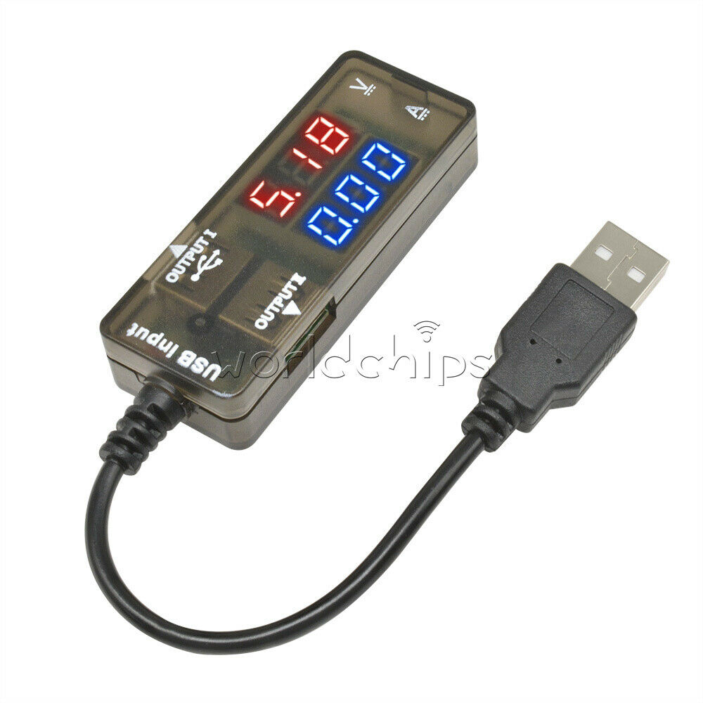 Red+Blue 0.28â€³ LED USB Charge Doctor Voltage Current Meter Tester Power Detector