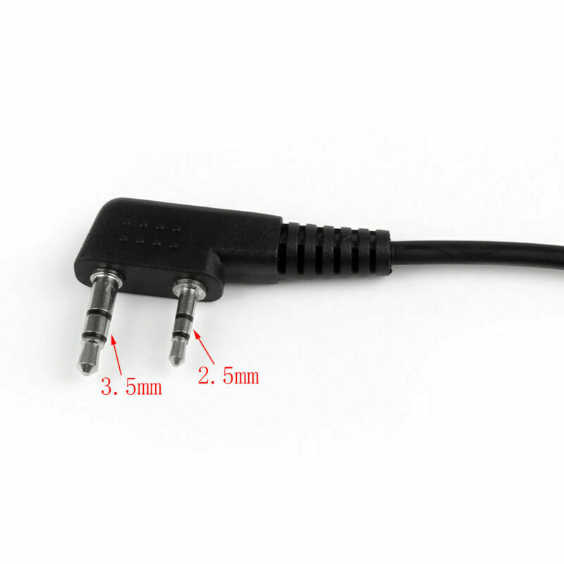 1x 2 Pin Covert Acoustic Air Tube Headset For Kenwood TK-3107 BaoFeng Radio  AT2