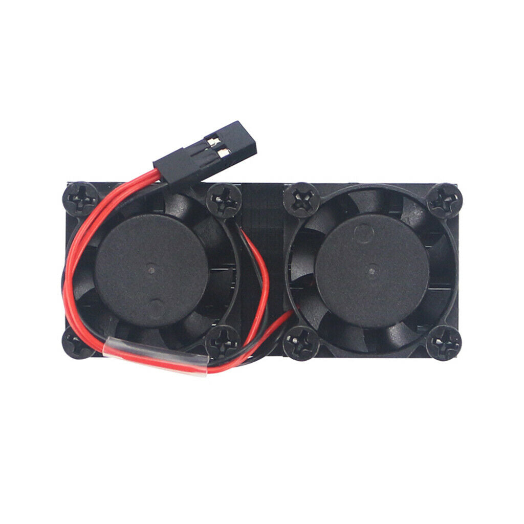 2Pcs 5V Brushless Dual Cooling Fan Radiator For Raspberry Pi 3B / 2B / B +