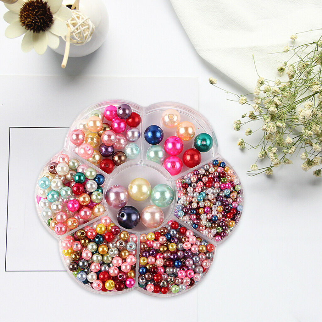 3-12mm Simulated Loose Beads DIY Necklace Bracelet Bracelet Earrings Color