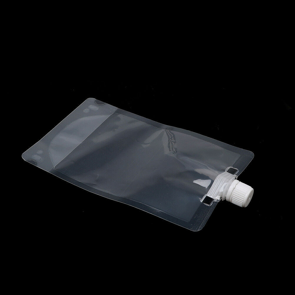 1PC 500ml clear spout stand up bag liquid juice flask pouch bags with ca.l8