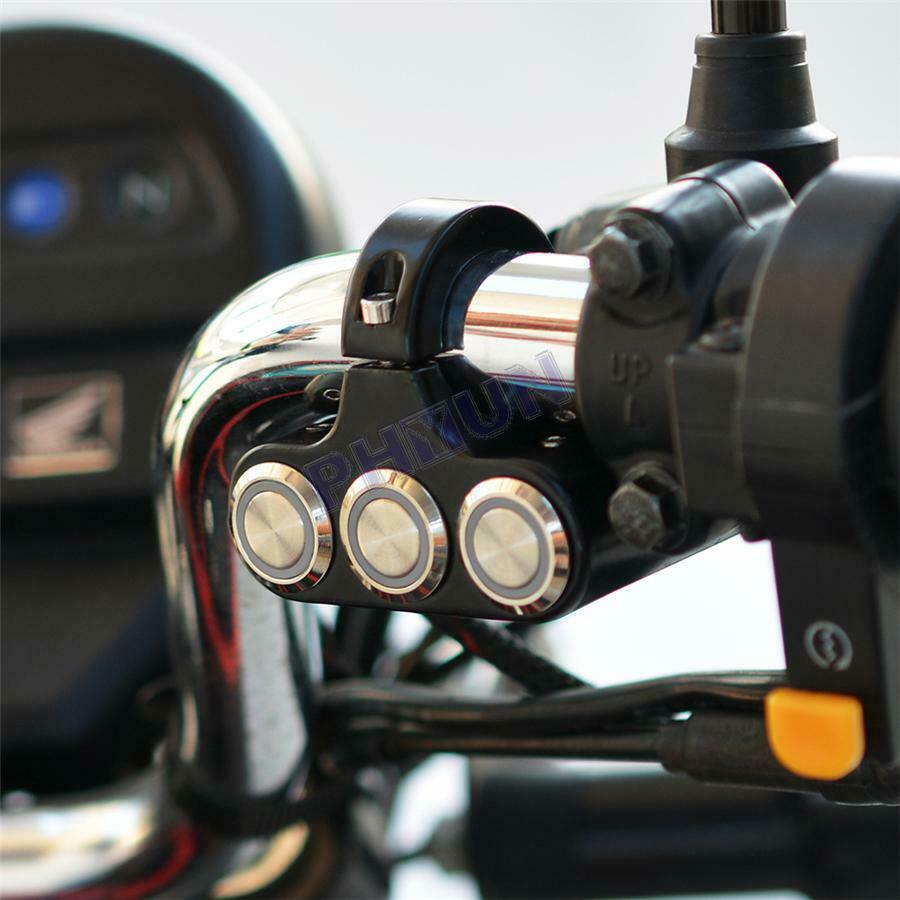 Motorcycle ATV 1 inch Handlebar Switches Fog Light Horn Power Start Switch CNC