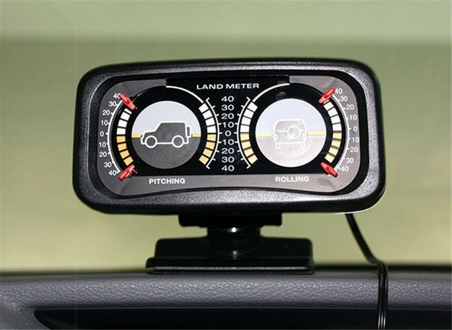 Auto Car Adjustable Rotary Balancer Land Slope Instrument Meter Gauge with Light