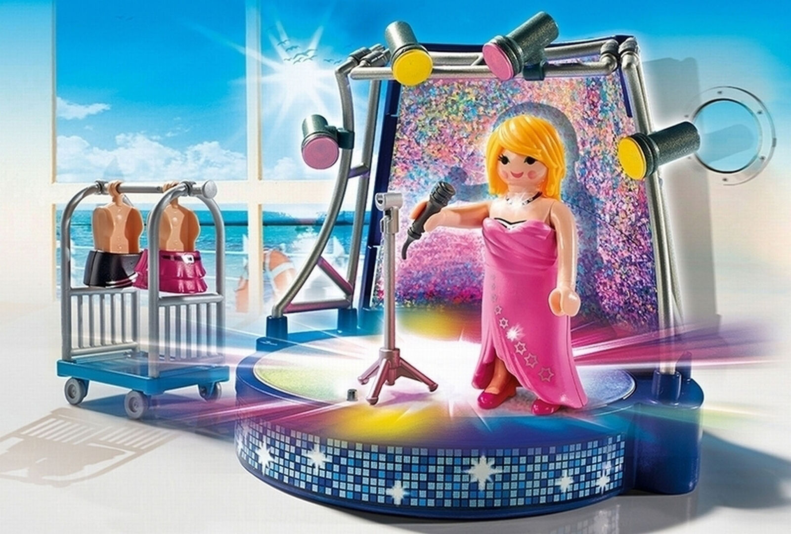 6983 Playmobil Singer and Stage with LED Lighting Effects Family Fun Suitable fo