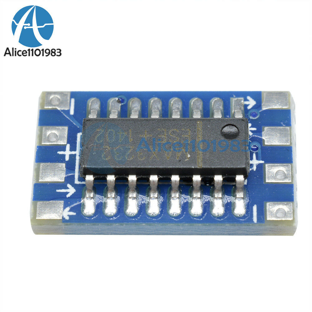 10PCS Serial Port Mini RS232 to TTL Converter Adaptor Module Board MAX3232