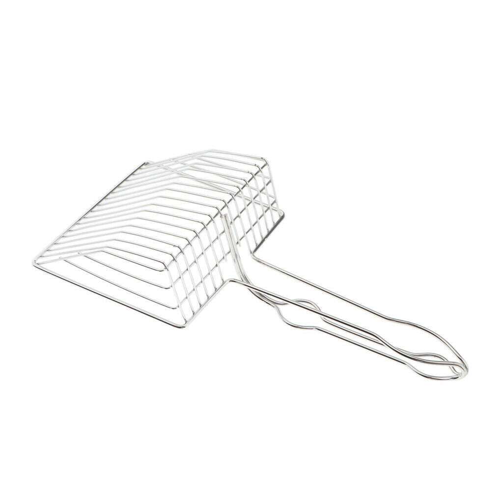 Metal Cat Litter Scooper - Non Stick Scoop  with Holder for Rabbit Small Animal