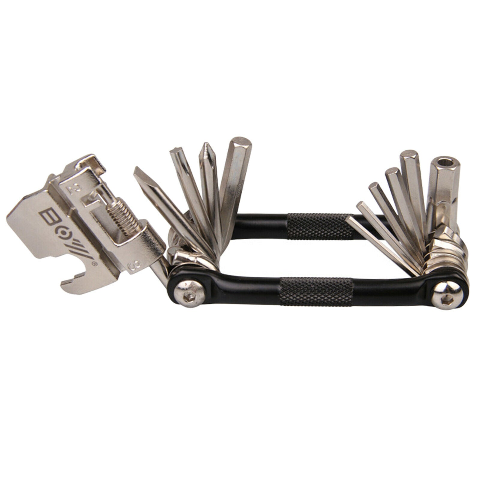 17 1 Multi Multi-Function Bike Bicycle Cycling Mechanic Repair Tool Black