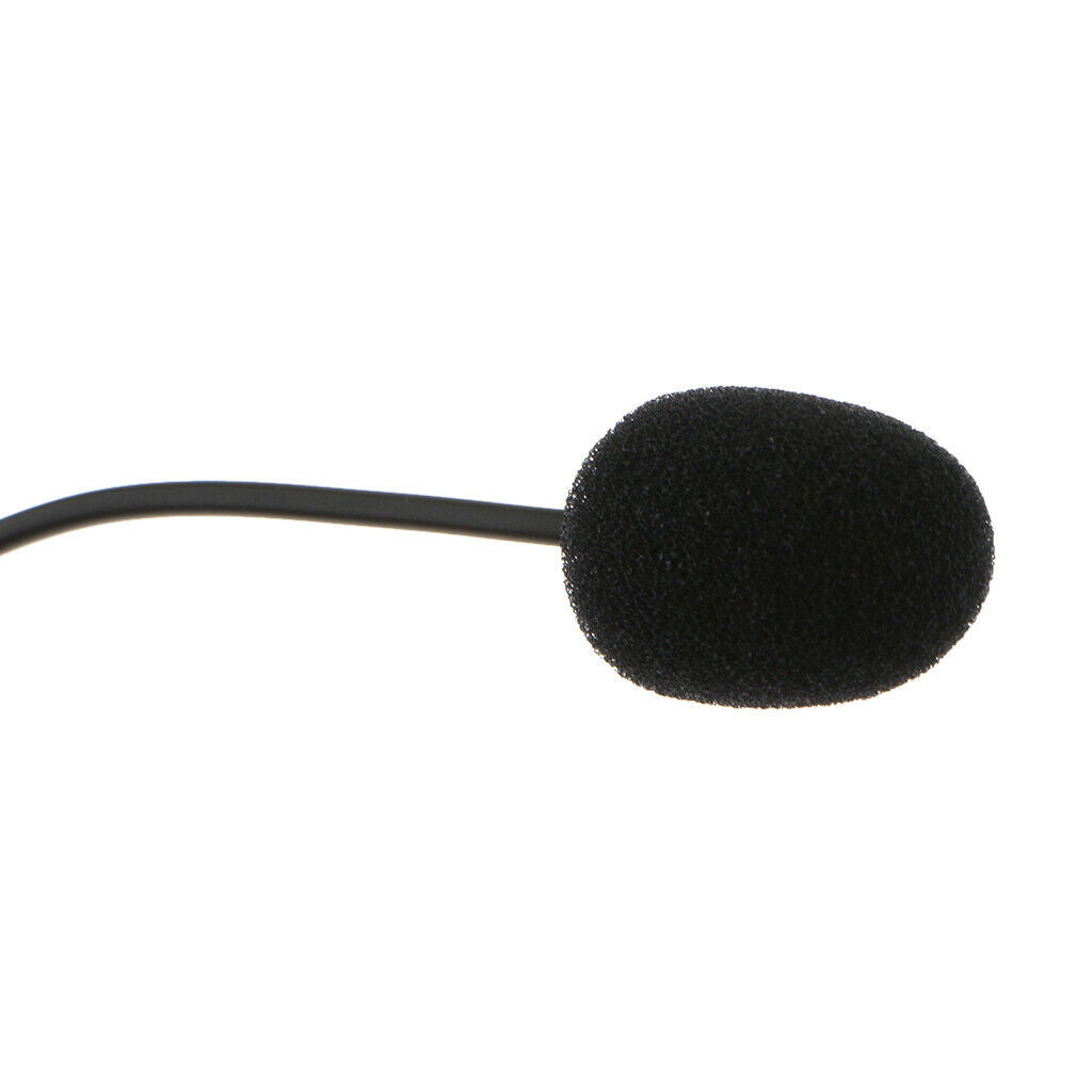 PC Computer Hanging Headset with Microphone, Monaural Headphones with Dual 3.5mm