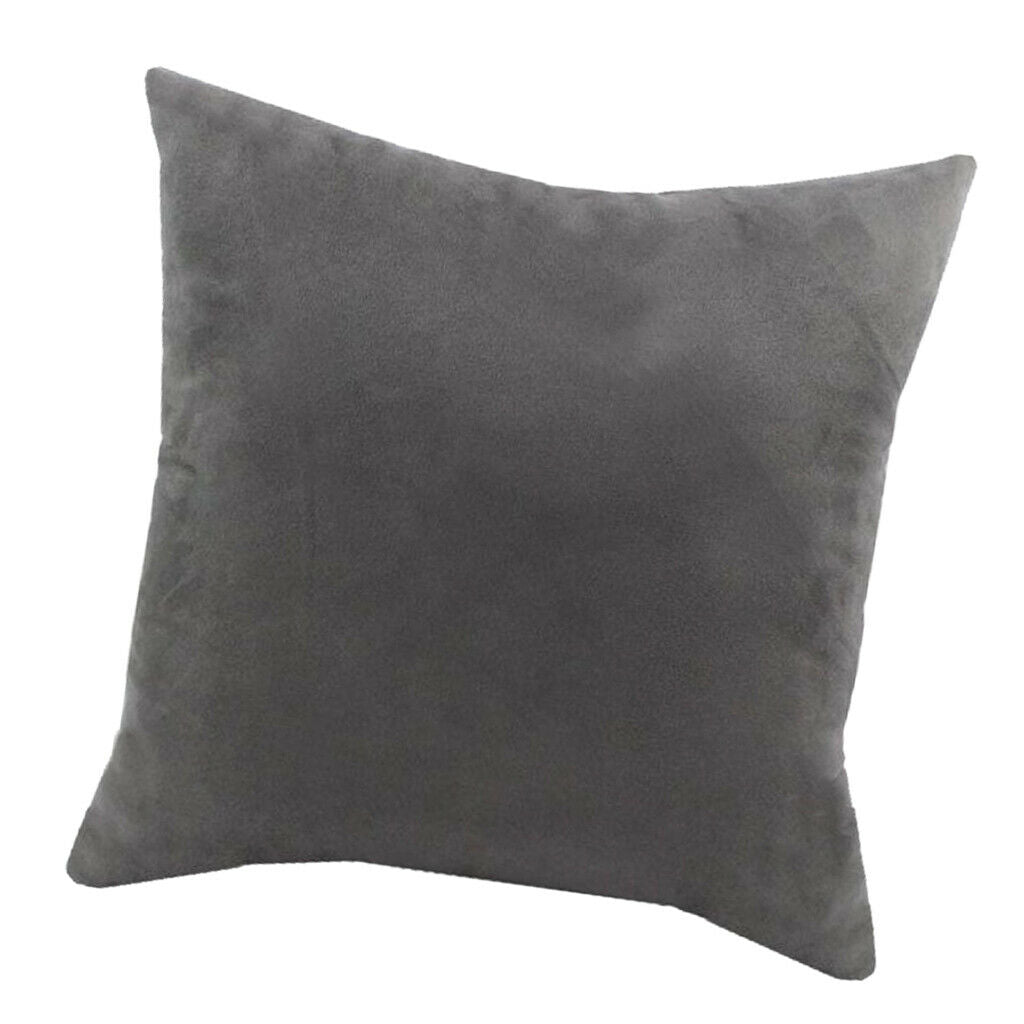 2x Velvet Square Pillow Covers Cushion Pillowcases Soft Bedroom 18x18inch