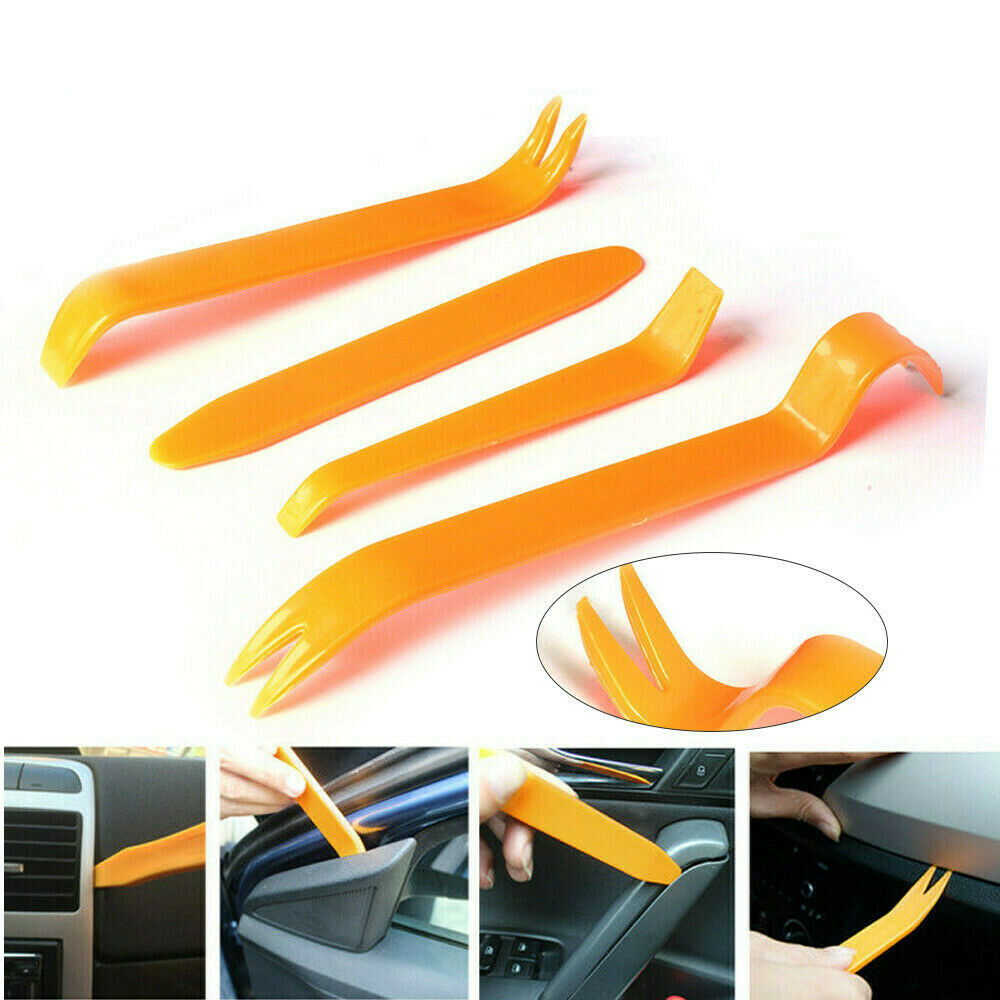 4Pcs Auto Car Radio Panel Door Clip Panel Trim Dash Audio Removal Installer Pry