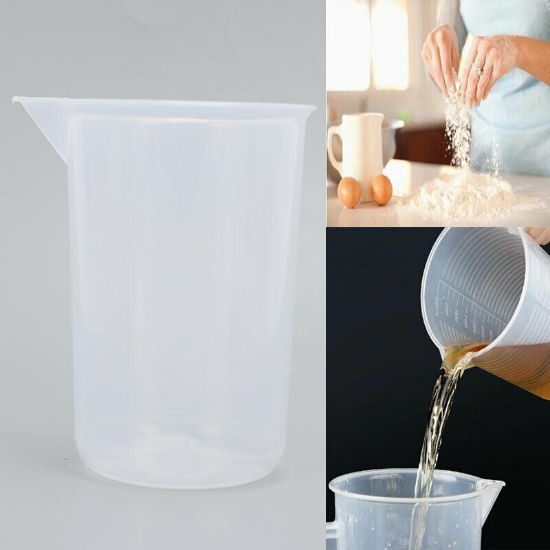 400mL Plastic Measuring Cup For Laboratory Beaker Graduated Cup Kitchen B.l8