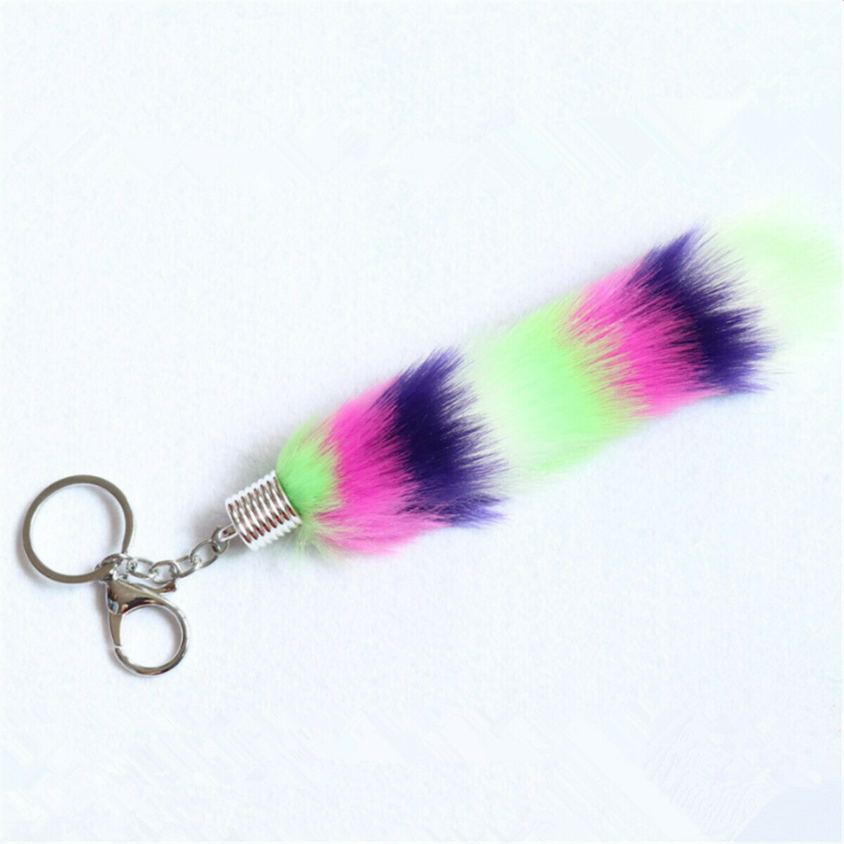 Funny Charm Faux Fluffy Fur Fox Tail Pendant DIY For Keychain Bag Accessories