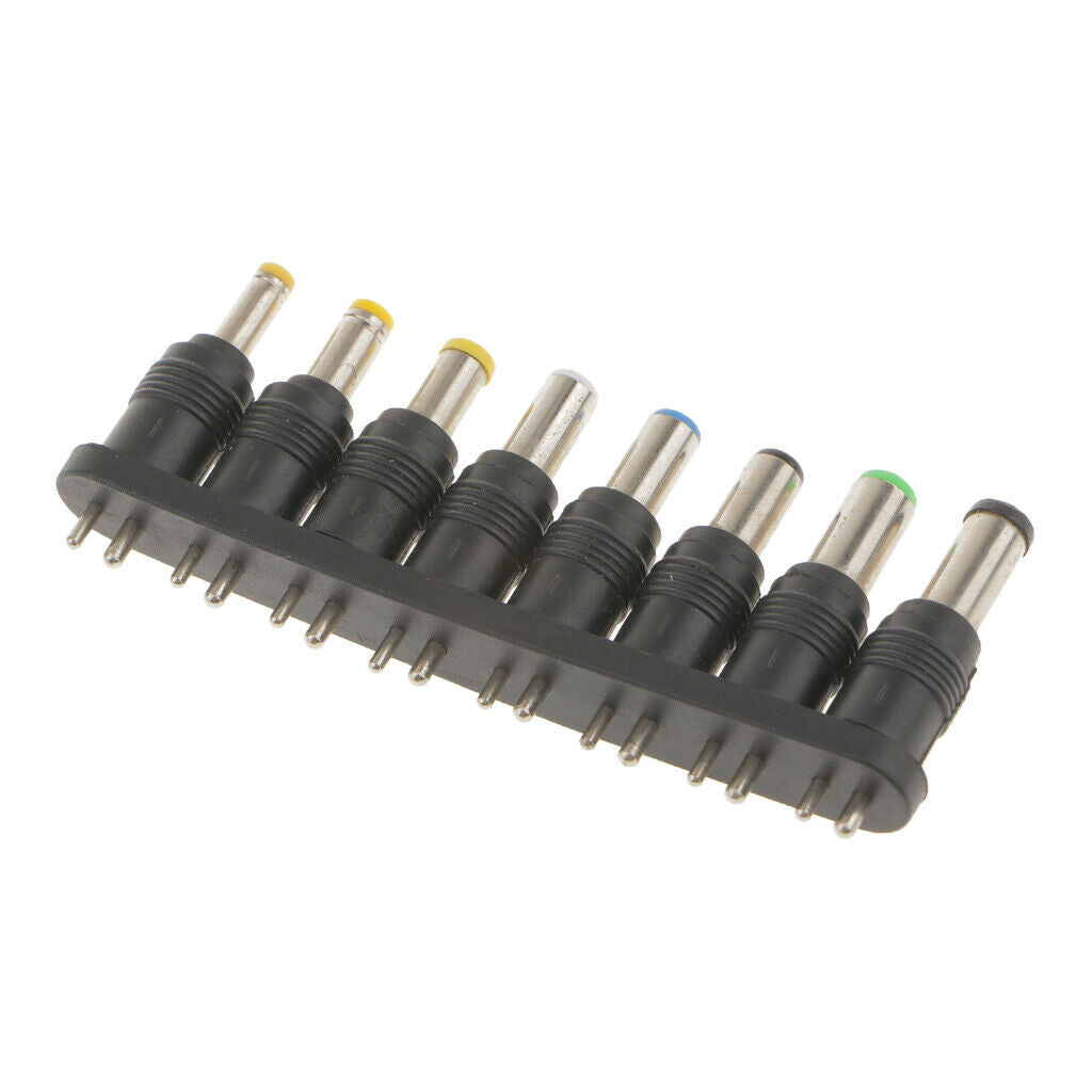Universal power supply adapter 8 pieces AC DC plug tips for notebook laptop