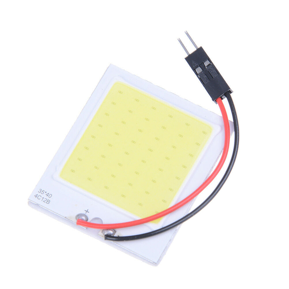 48 smd cob led 3w 12v white light car interior panel lights dome lamp bulbWGJ Tt