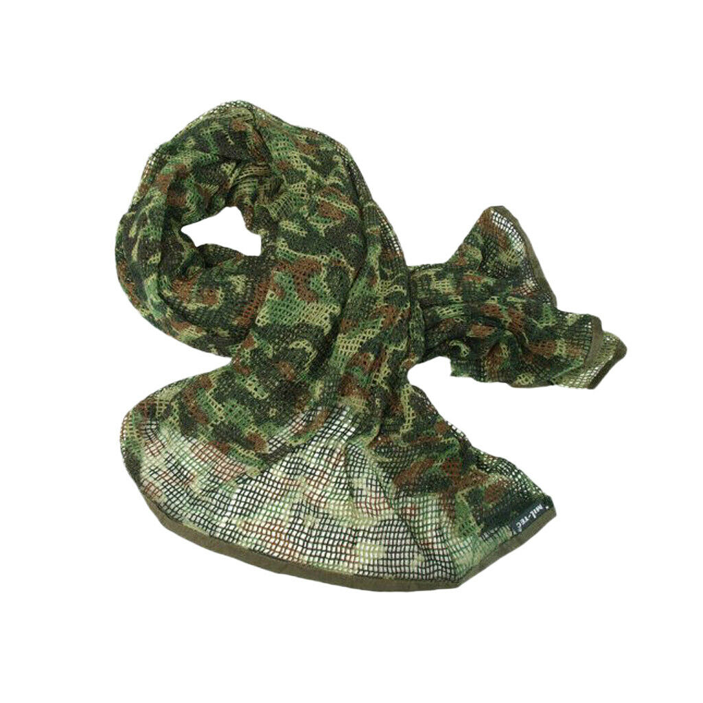 Men's Multifunctional Battle Combat Net Scarf Face Veil Neckerchief Camoflage