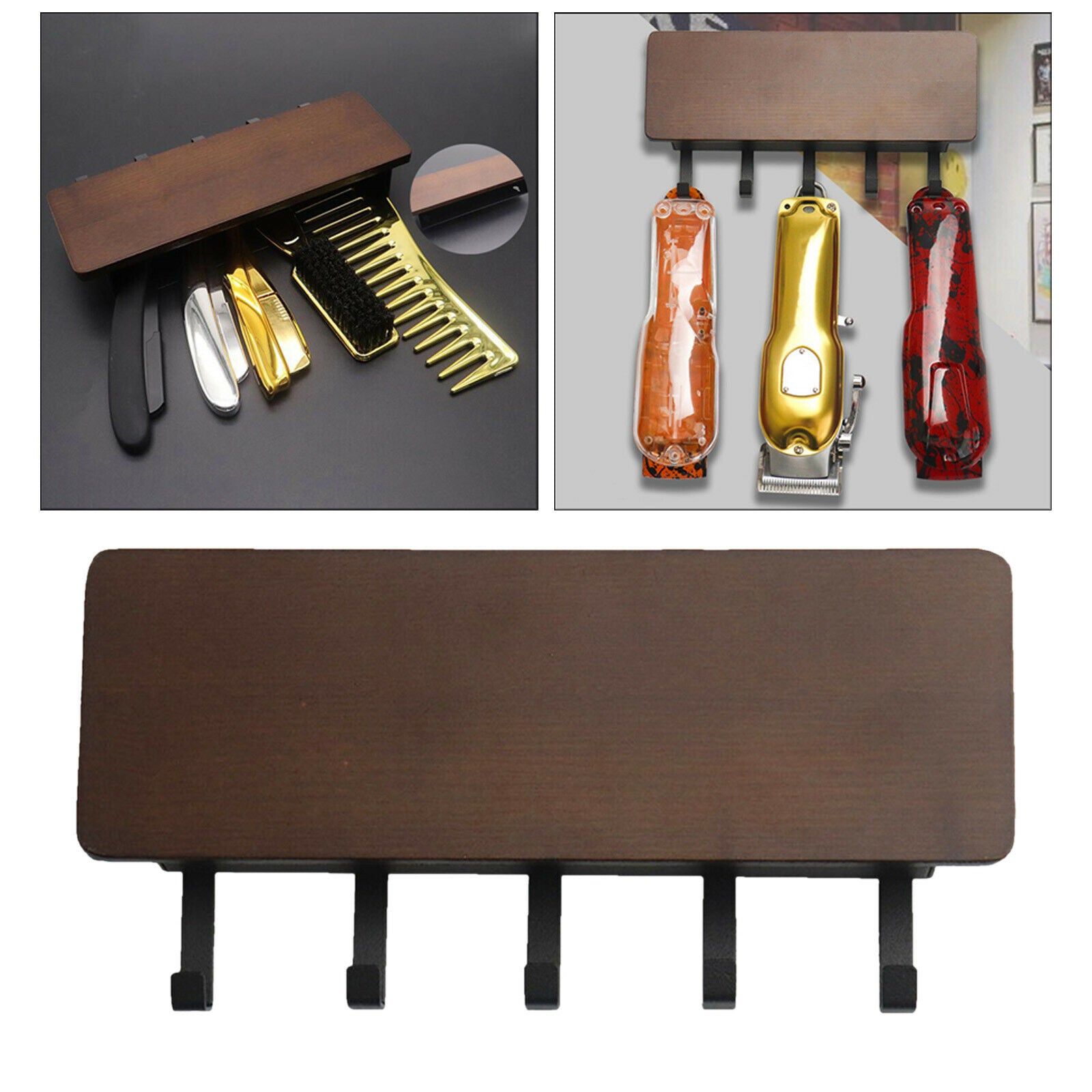Hair Clipper Storage Rack Tray Holder Tool for Barber Trimmer Combs Salon