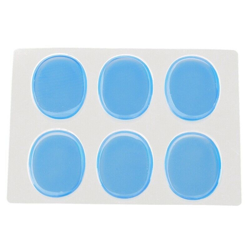 6pcs/set Snare Drum Mute Pad Drum Damper Gel Pads Snare Tom Drum Muffler Mute Q1