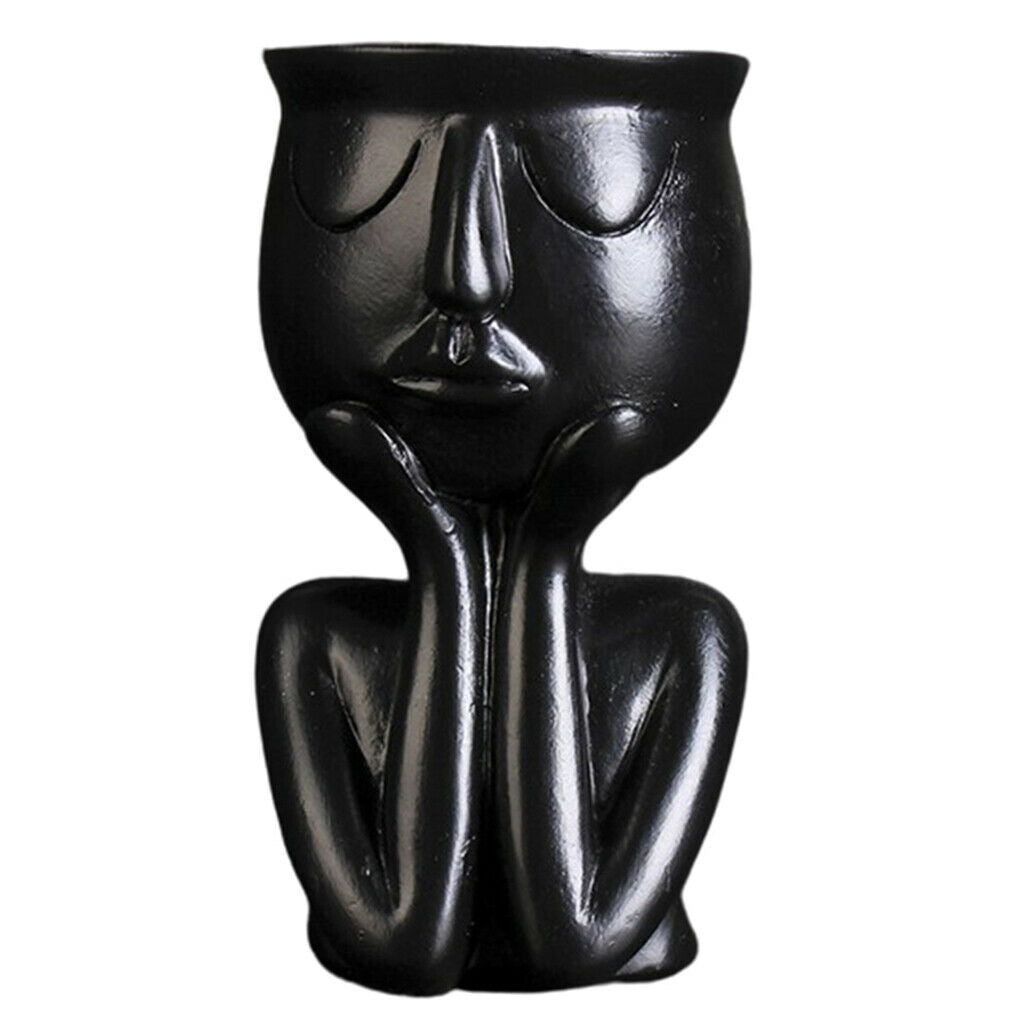 Sculpture Flower Pot Indoor Succulent Planter Container Desktop Ornaments
