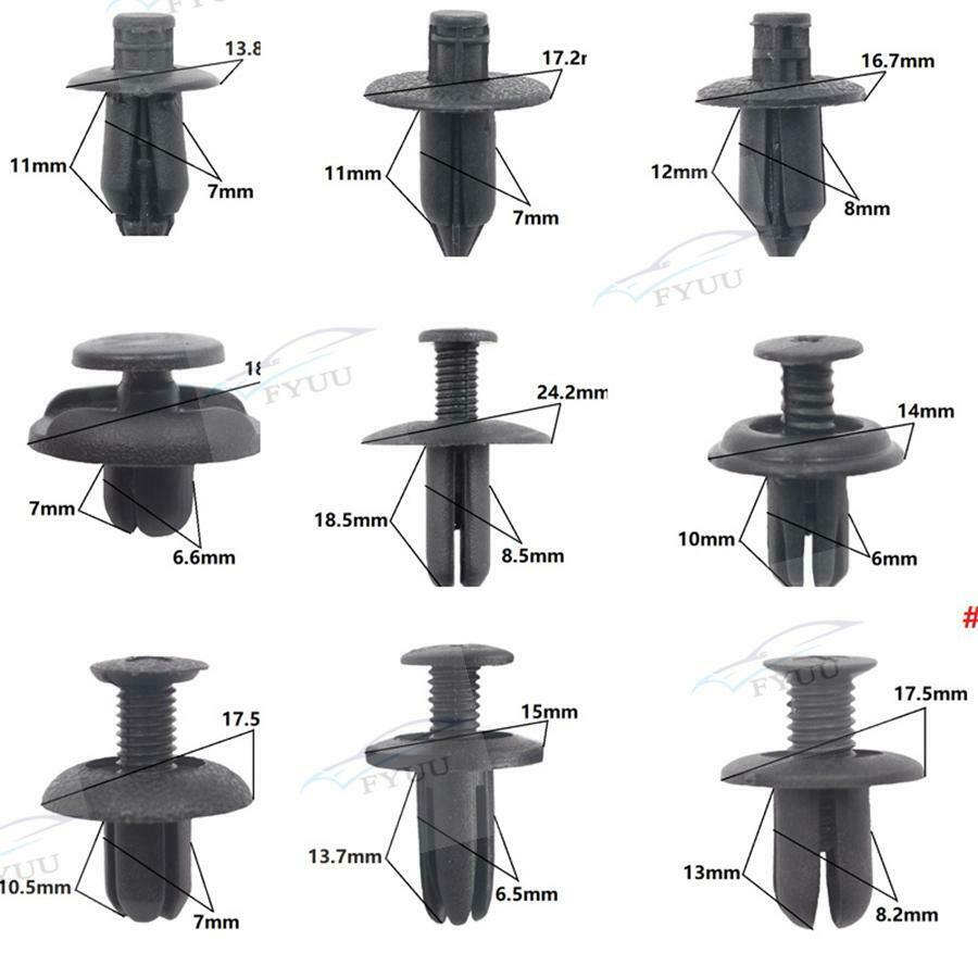 360X 36Kinds Universal Mixed Car Bumper Fender Screw Plastic Fastener Clip + Box