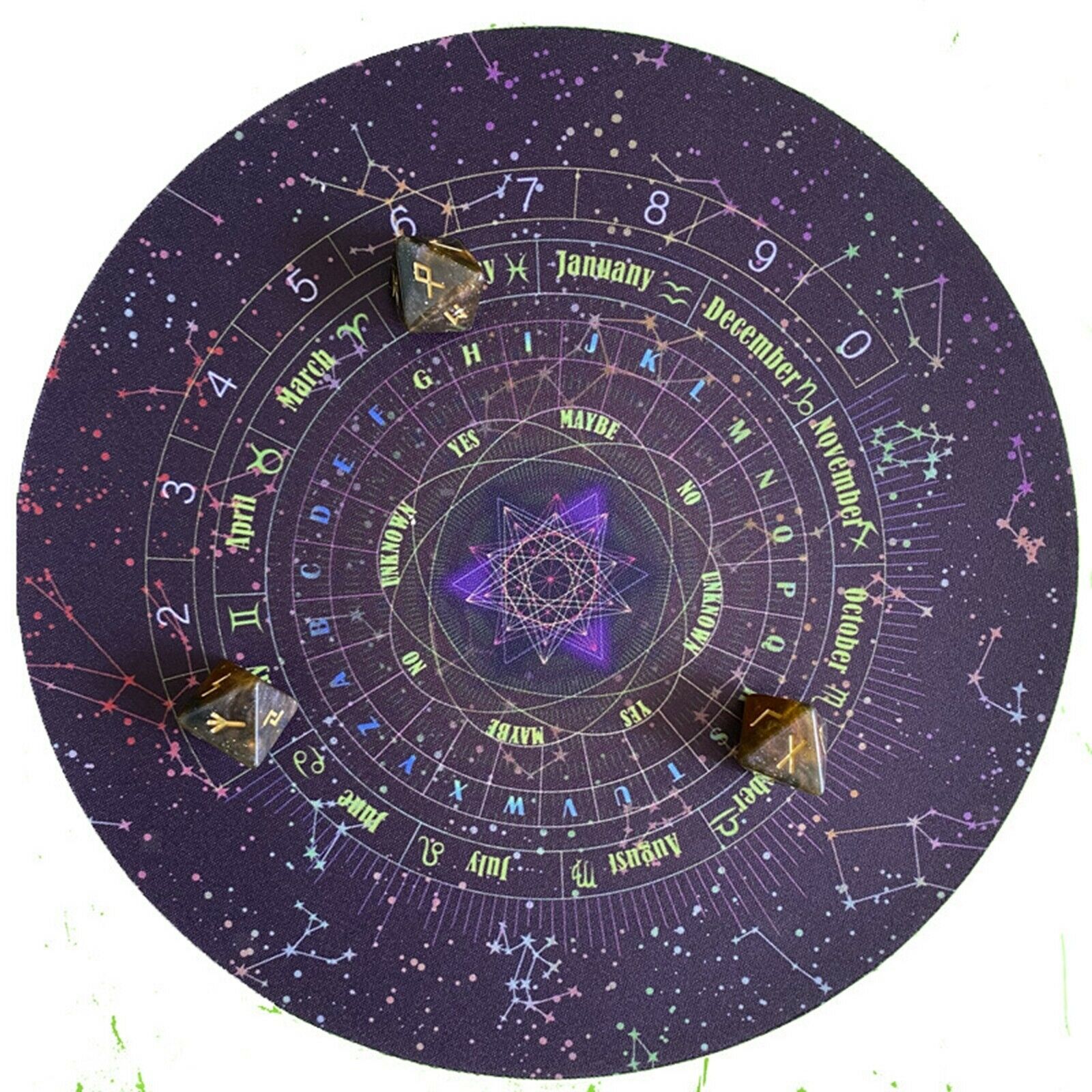 Classic Round Altar Tarot Table Cloth Tapestry Tablecloth Tapestry 8.66inch