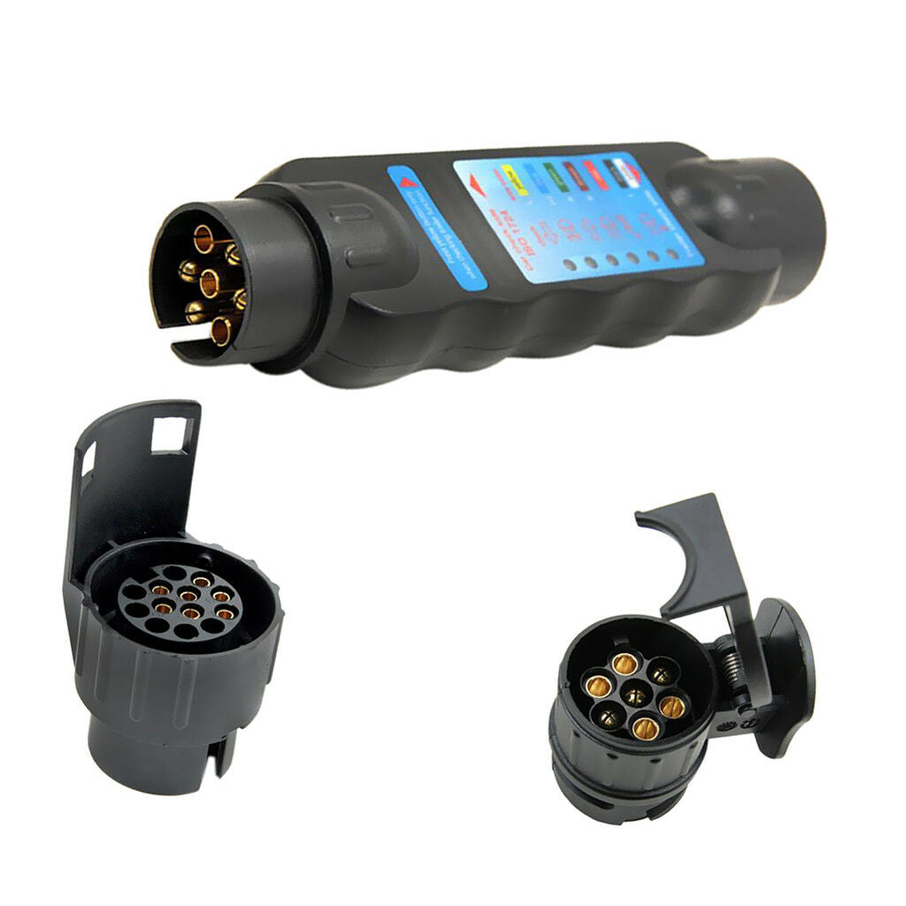 7Pin 13Pin Vehicle Car Trailer Towing Light Cable Circuit Plug Socket Tester