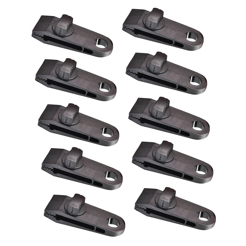 10 lot Tarp Clips for Outdoor Camping Caravan Canopies Swimming Pool Covers