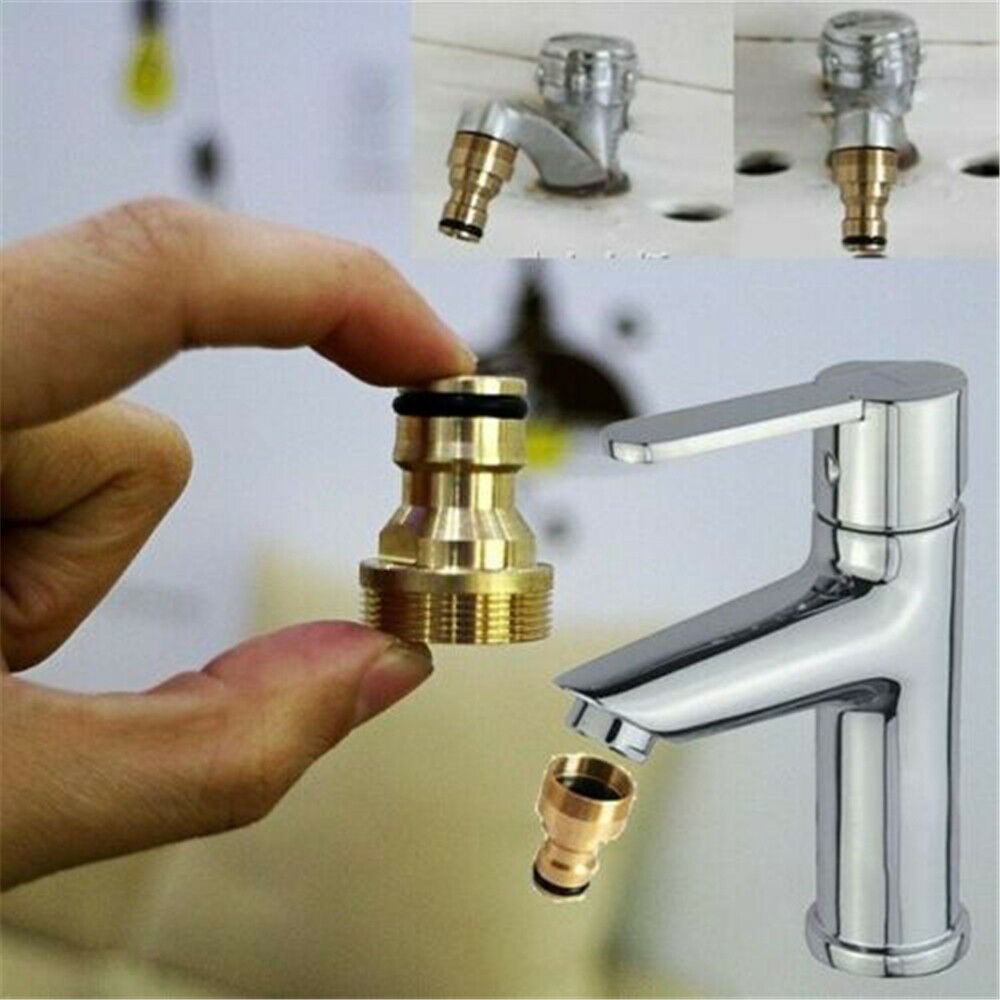 3/4" Universal Tap Garden Hose Pipe Connector Mixer Kitchen Tap Adaptor Joiners