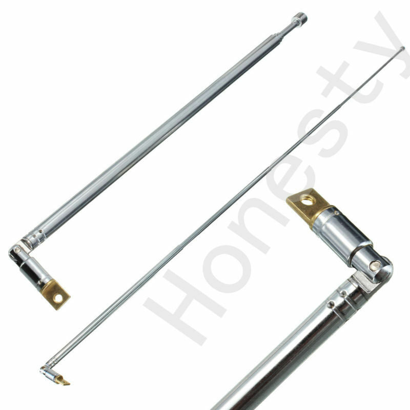 2PCS 630mm 4 Sections Full-channel AM FM Radio Telescopic Antenna Replacement