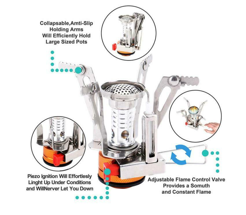 Portable Outdoor Picnic Camping Travel Foldable Gas Stove Picnic Butane Burner