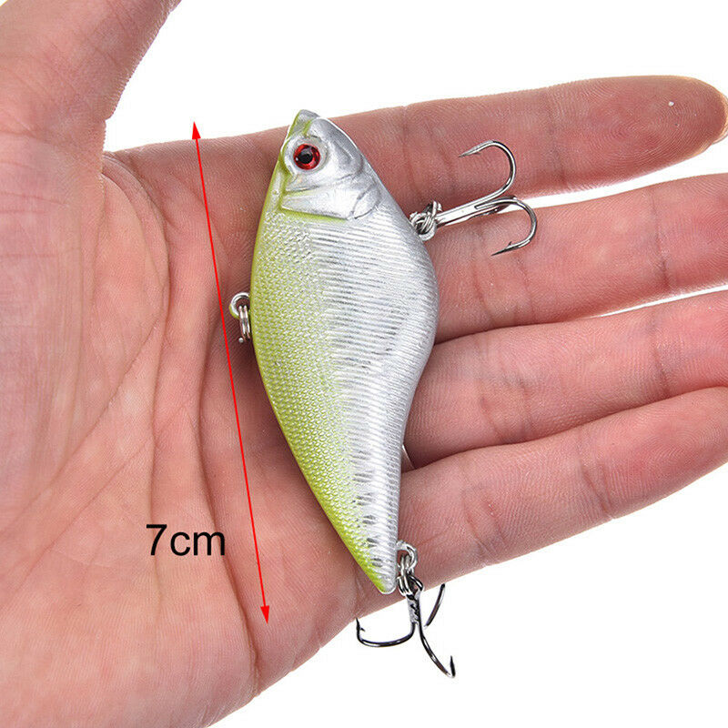 1pc hard lure wobbler 16g 7cm vibration crankbati sinking vib swimba.l8