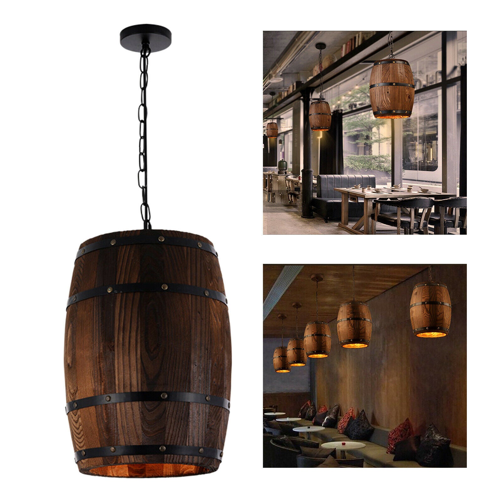 Restaurants Barrel Shape Lampshade Ceiling Light Lamp Shade Hotel Decoration