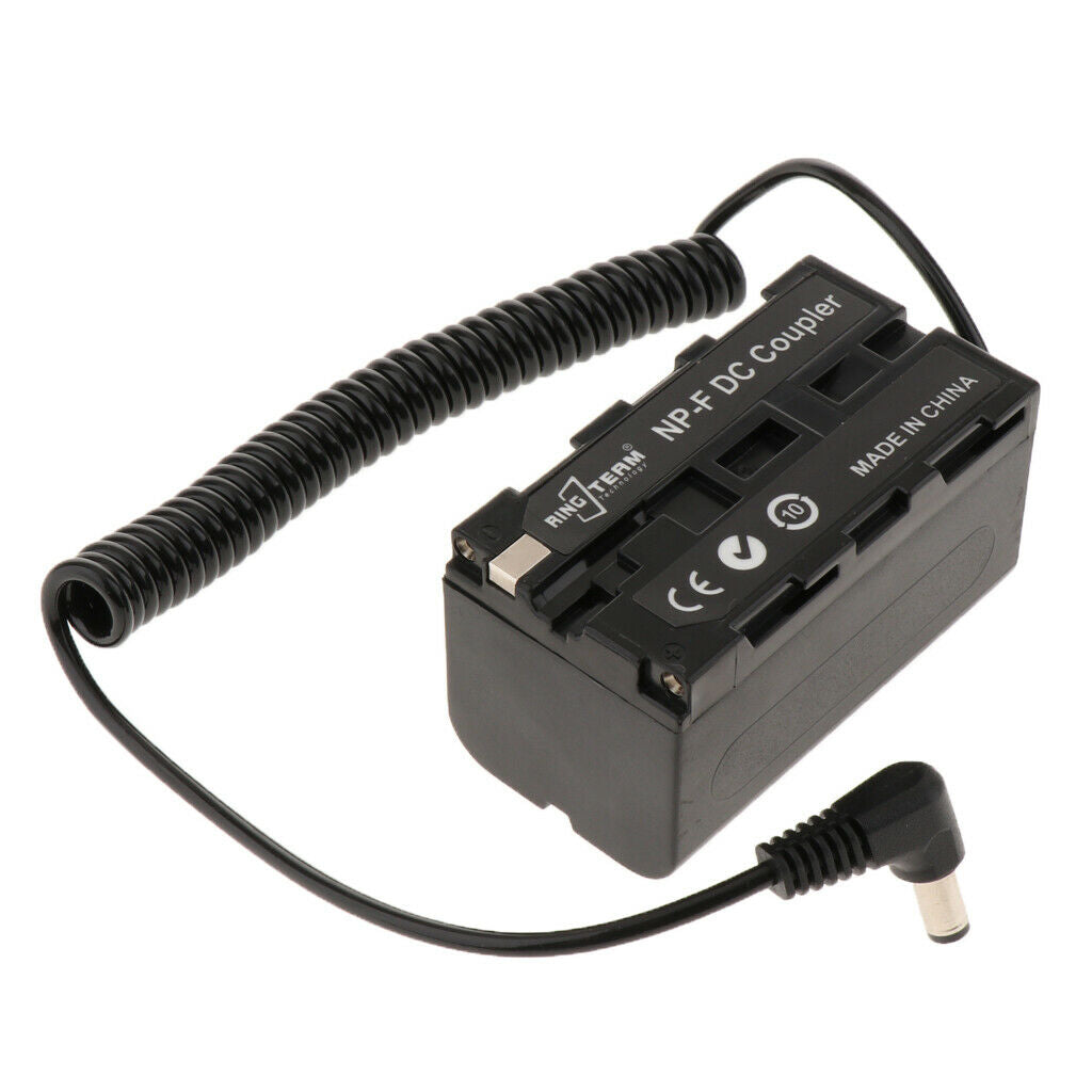 NP-F750 F970 F550 Dummy Battery DC Coupler for Camcorder YONGNUO LED Lights
