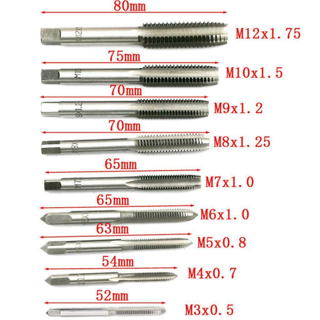 20Pcs/Set Tap Wrench Metric Manual Screw Tap Screwdriver Bit Set M3-M12