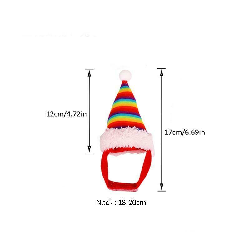 Pet Christmas Hat Santa Claus Cap Head Accessories for Rabbit Hamster Hedgehog