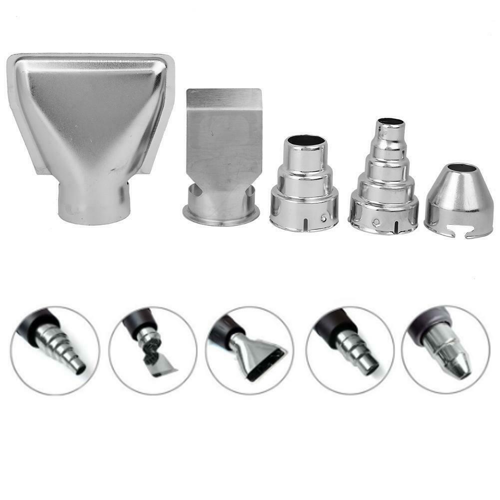 5Pcs Hot Air Gun Nozzles 5 and 3 Sections Nozzles for Hot Air Gun Paint Remover