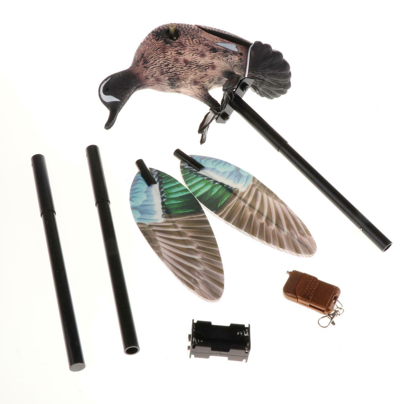 Electric Hunting Mallard Drake Teal Attraction Drake with 37'' Support Stand Rod