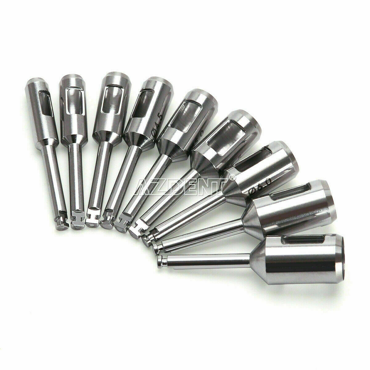 9PCS Dental Implant Tissue Punch Stainless steel Surgical Instrument Autoclavabl