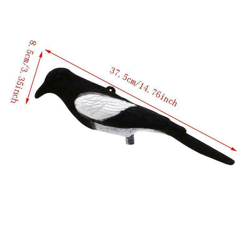 Magpie Bird Painted Decoy Shell Outdoors Shot Hunting Shooting Lures Bait Tool