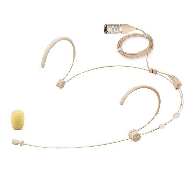 Mini XLR HRS Connector Headset Microphone for Audio Technica Wireless Body-Pack