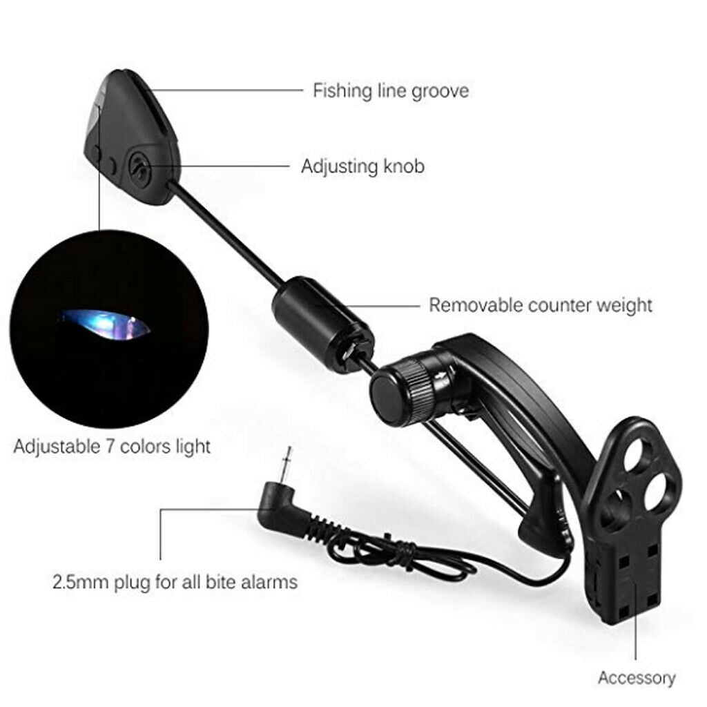Fishing Bite Alarms Set Indicator Fishing Tackle Accessory B