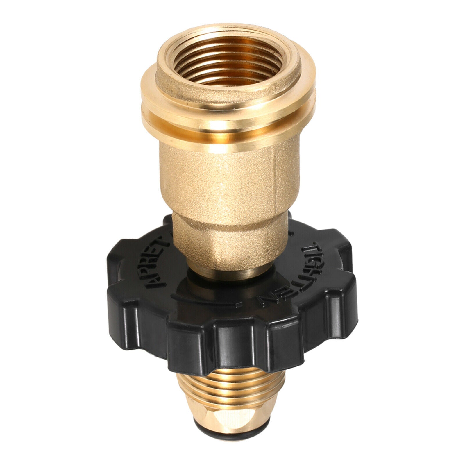 Brass Propane Tank Adapter Camping Grill BBQ Gas Pressure Regulator Valve