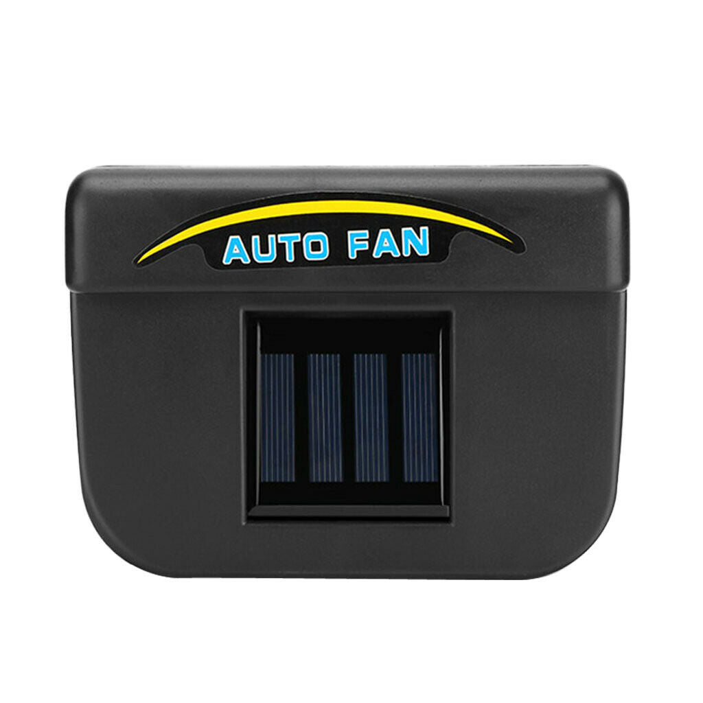 2pcs Sun-Powered Car Windshield Air Vent Exhaust Fan Radiator Ventilation