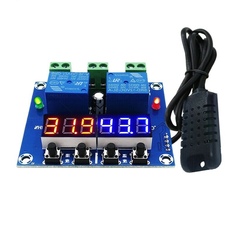XH-M452 Temperature and Humidity Control Module Digital Display Dual Output, AT7