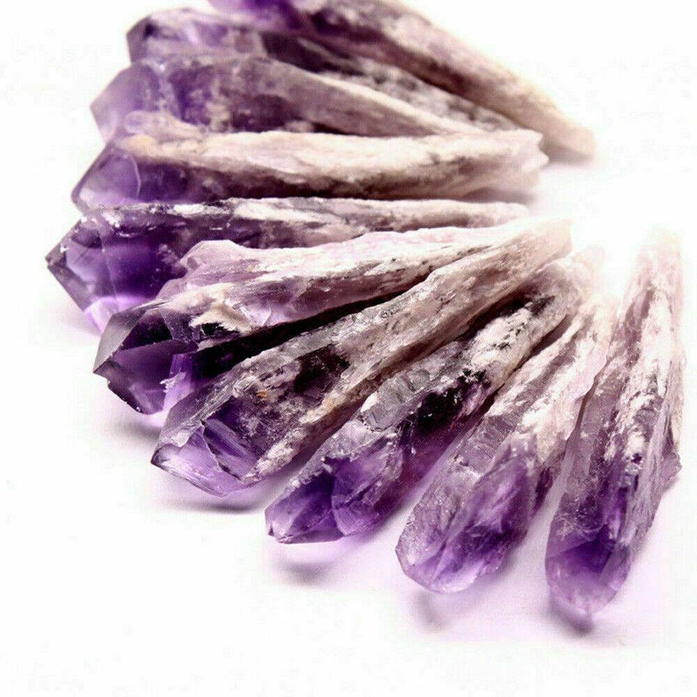 New Big Amethyst Cluster Quartz Crystal Point Wand Specimen Reiki Healing AU