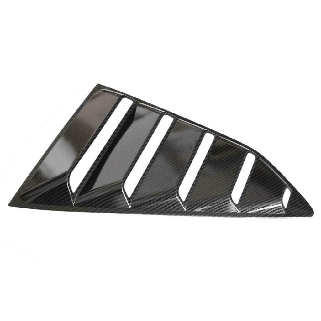 2Pcs Black Rear Windows Louvers Sun Shade Cover Vent For Chevrolet Camaro
