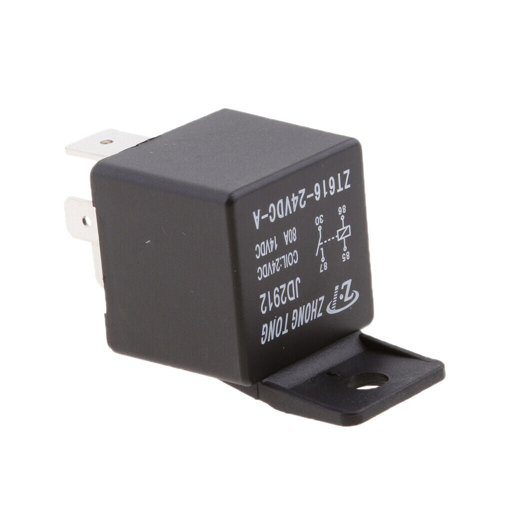 24V 80 Amp 4-Pin Relay For Electric Water Pumps Door Handles Razor Blades
